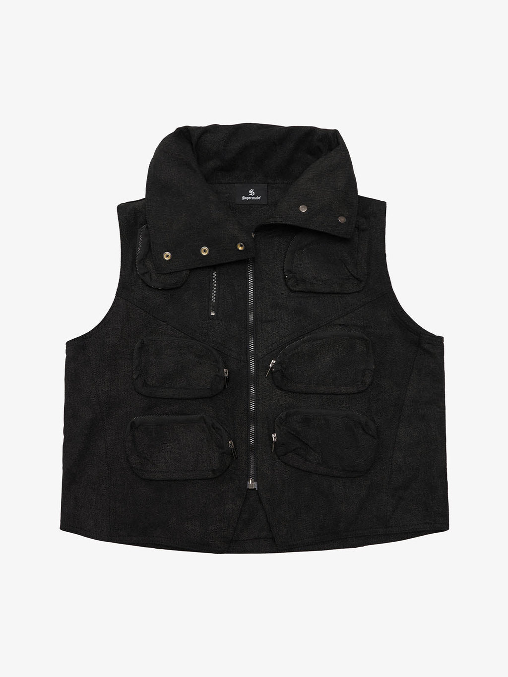 Heavy-Duty Multi-Pocket Multi-Zipper Vest