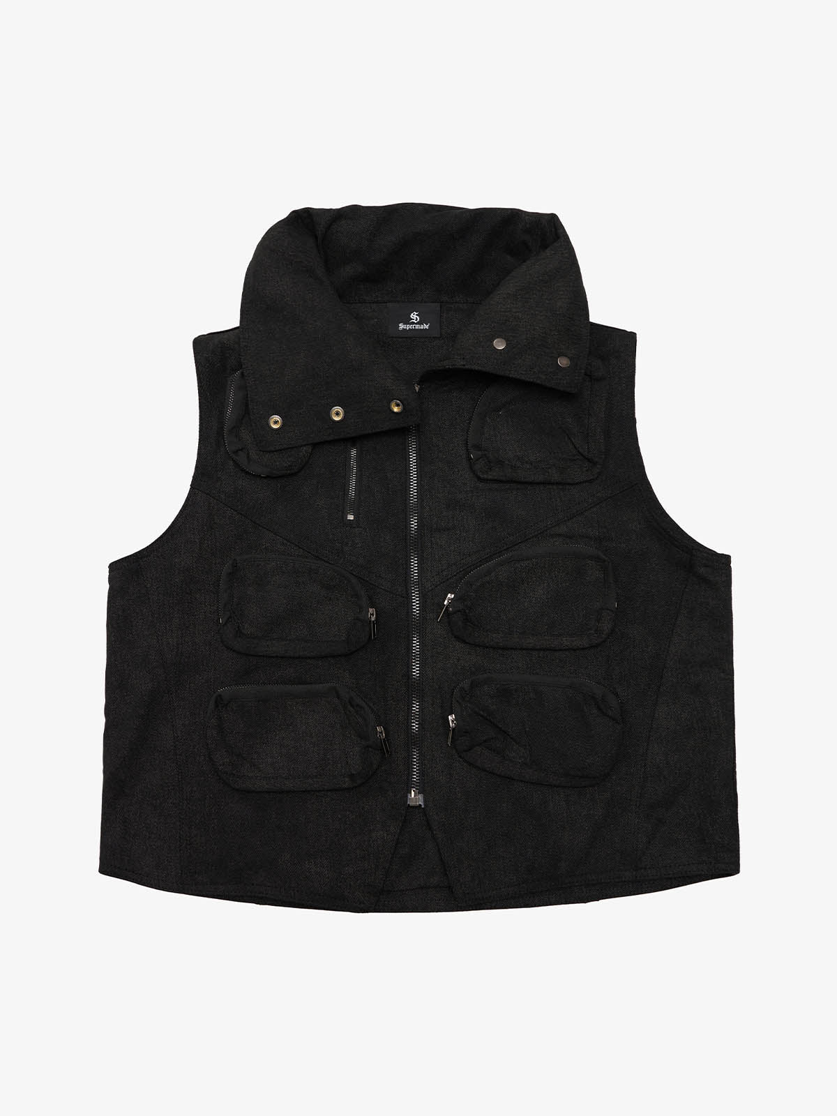Heavy-Duty Multi-Pocket Multi-Zipper Vest