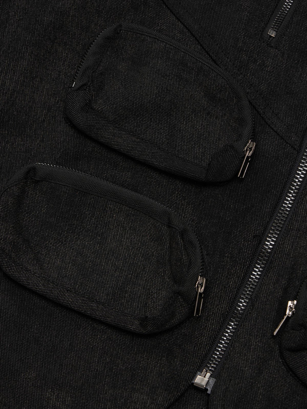 Heavy-Duty Multi-Pocket Multi-Zipper Vest
