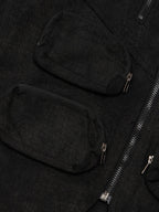 Heavy-Duty Multi-Pocket Multi-Zipper Vest