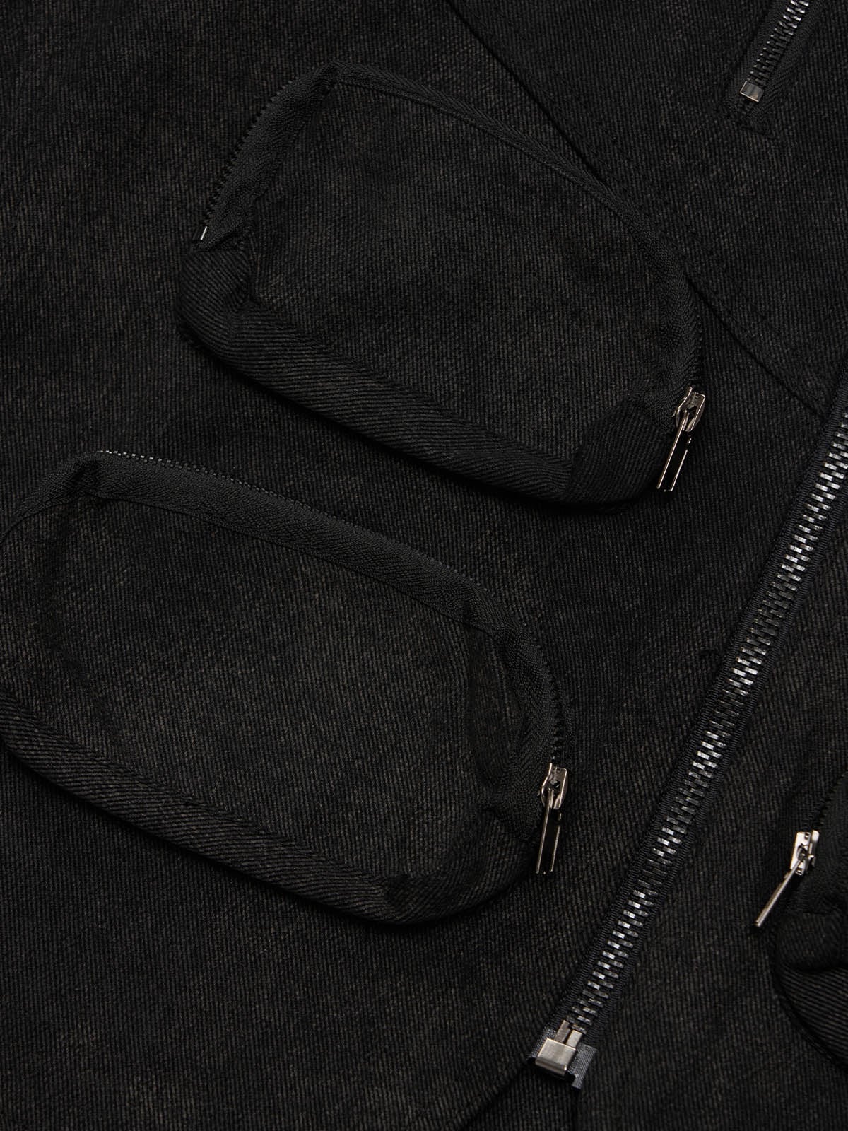 Heavy-Duty Multi-Pocket Multi-Zipper Vest
