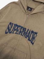 precipice Thorn Embroidery Zip Hoodie
