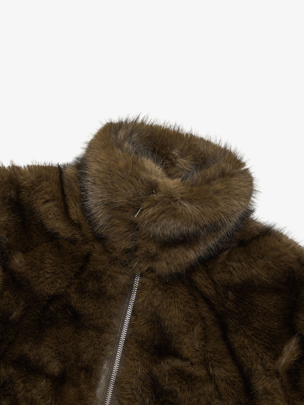 precipice Embroidered Fur Jacket - 2486