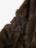 precipice Embroidered Fur Jacket - 2486