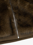 precipice Embroidered Fur Jacket - 2486