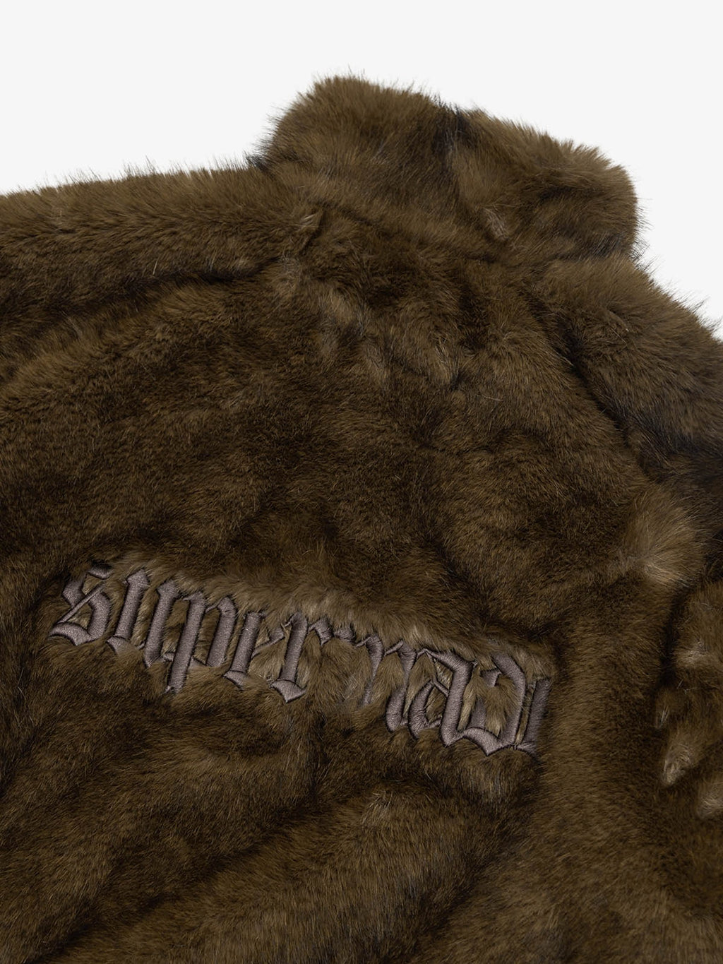 precipice Embroidered Fur Jacket - 2486