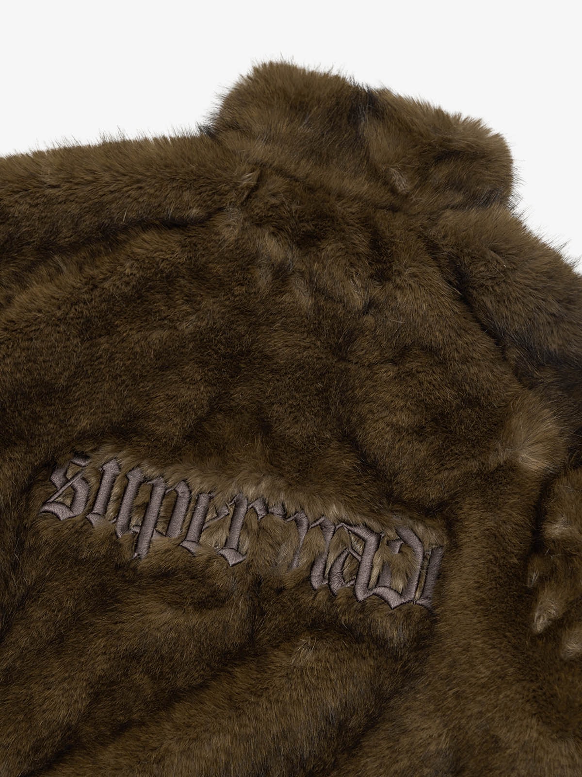 precipice Embroidered Fur Jacket - 2486