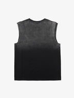 Jersey Knit Gradient Embroidered Stars Tank Top - 2461