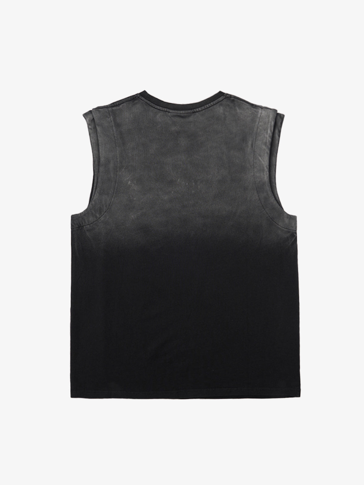 Jersey Knit Gradient Embroidered Stars Tank Top - 2461