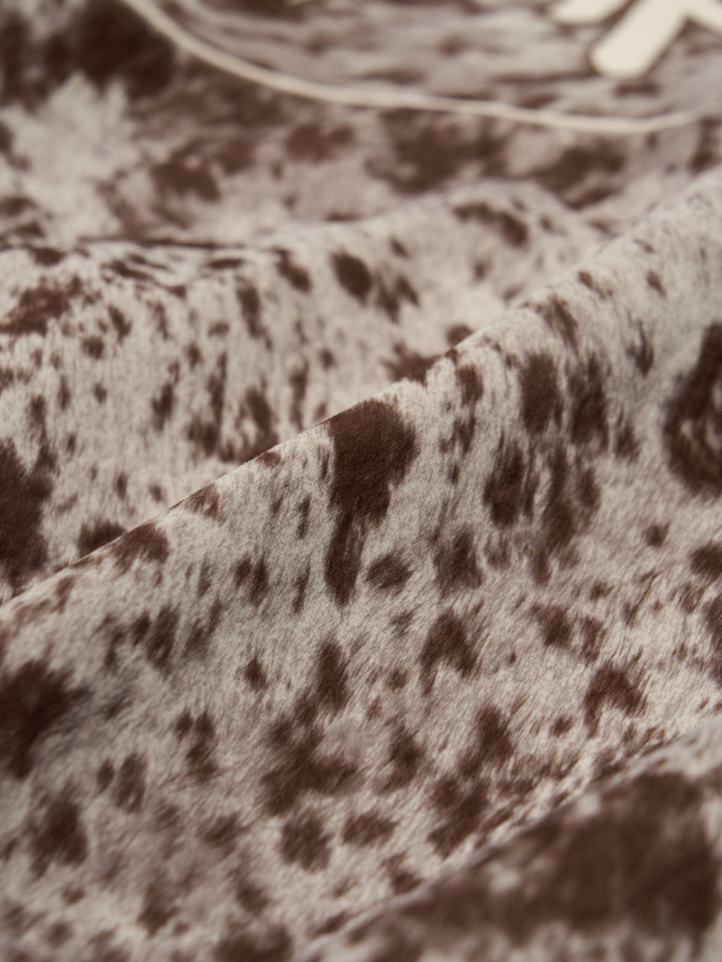 Retro Statement Snow Leopard Fleece Jacket