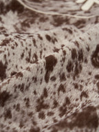 Retro Statement Snow Leopard Fleece Jacket