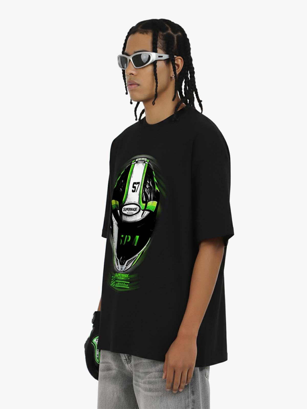 Motorcycle Helmet Graphic T-Shirt