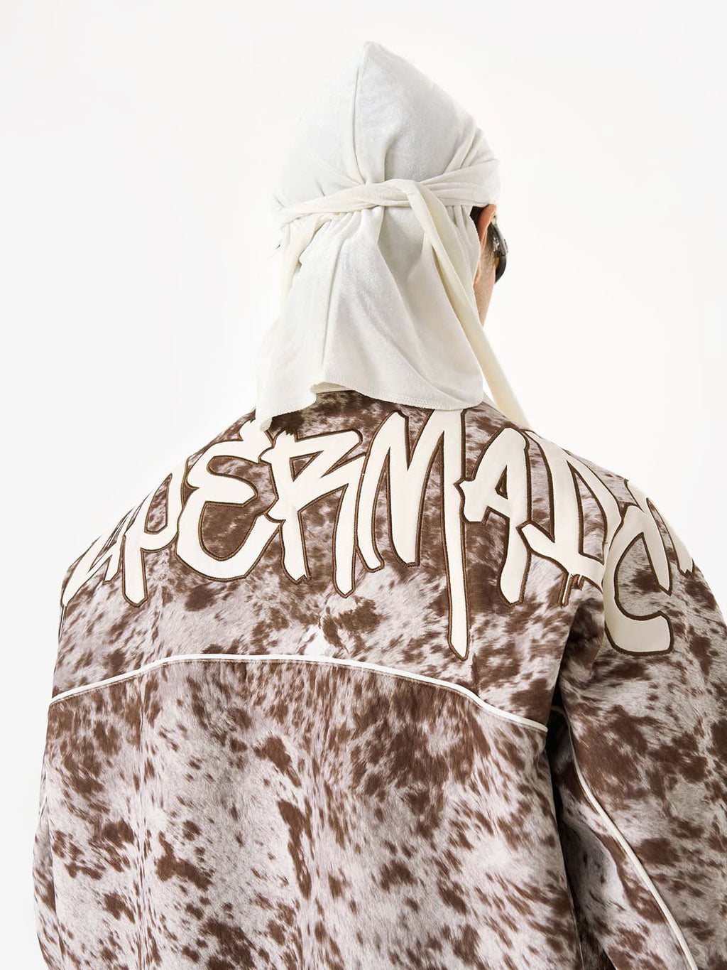 Retro Statement Snow Leopard Fleece Jacket
