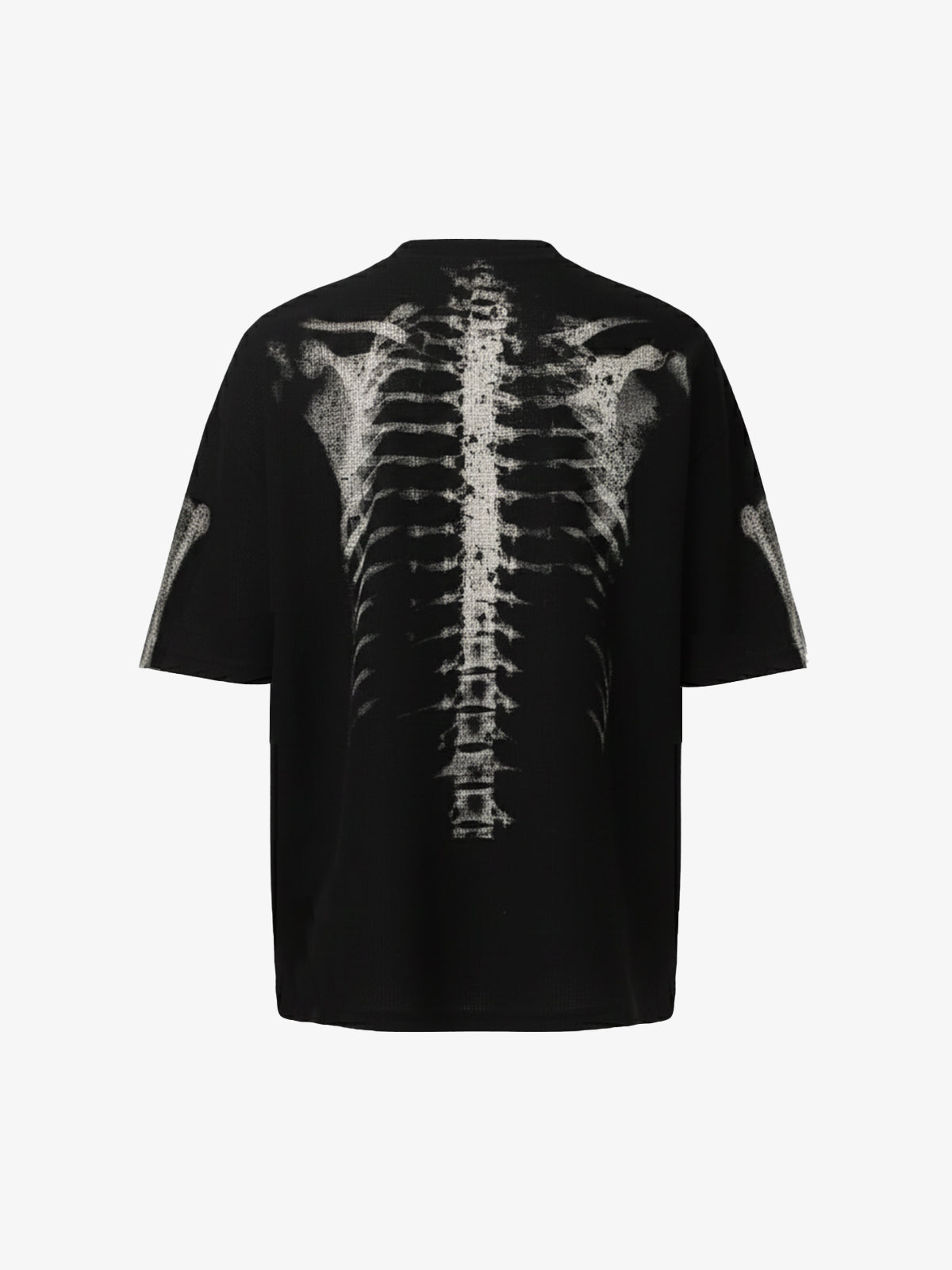 X-Ray Skeleton Graphic Waffle T-Shirt