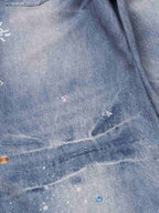 Retro Dachshund 3D Print Washed Distressed Jeans