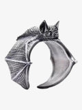 Gothic Bat Open Ring