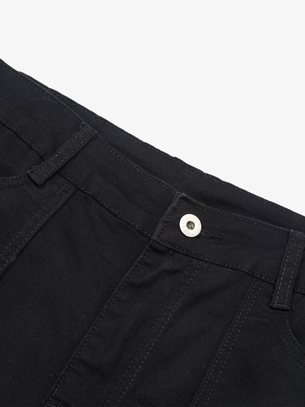 Strap Detail Cargo Flare Cotton Pants