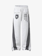 Crest & Sword Graphic Side Stripe Sweatpants