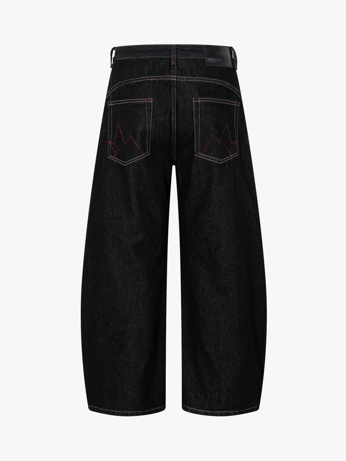 Dark Gothic Graphic Wide-Leg Jeans