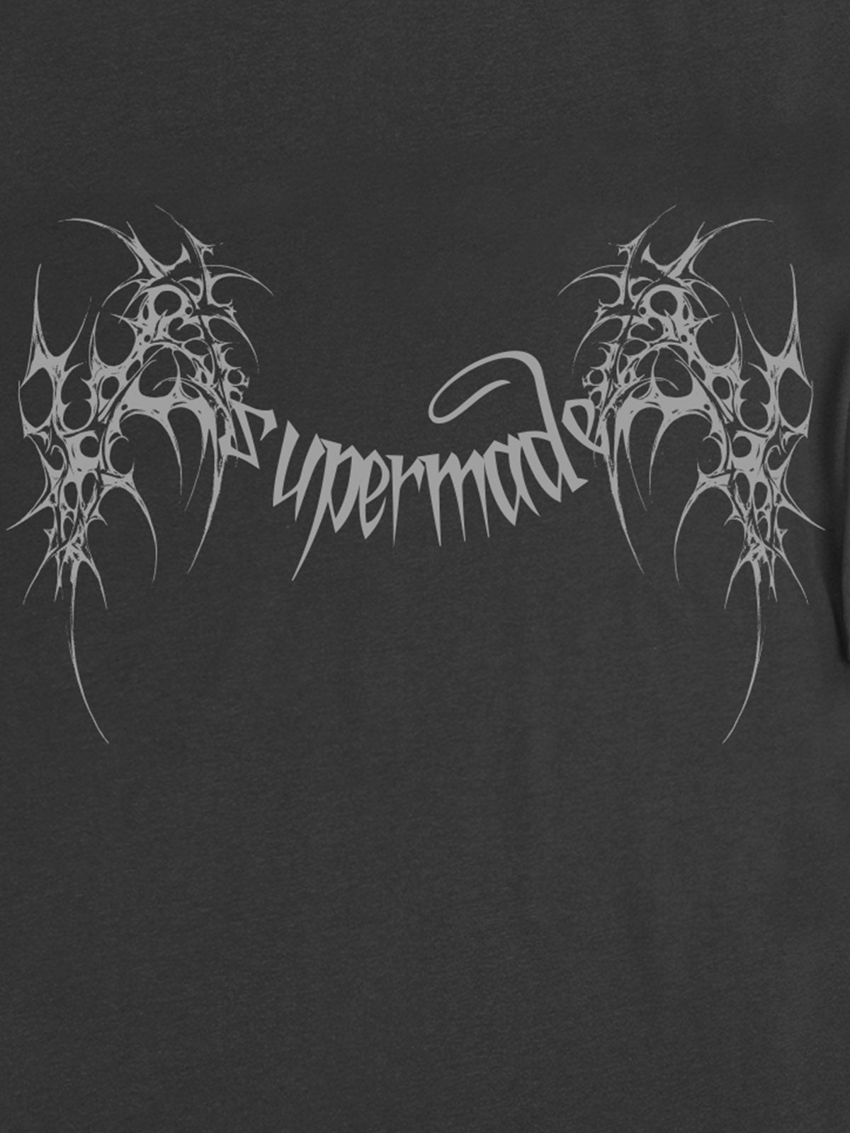 SUPM Gothic Sharp Letter Graphic T-Shirt