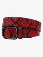 Animal-Print Faux Leather Belt