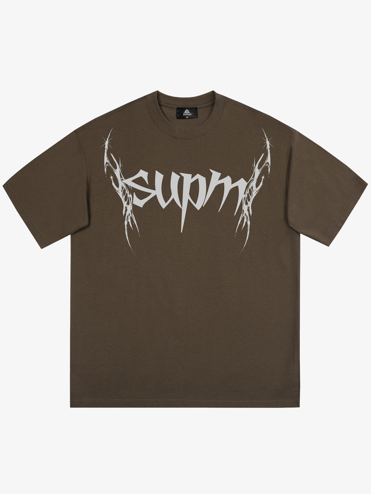 SUPM Gothic Sharp Letter Graphic T-Shirt