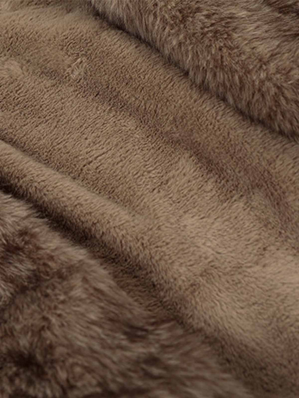 Vintage Suede Faux Fur Lined Buckle Bomber Jacket
