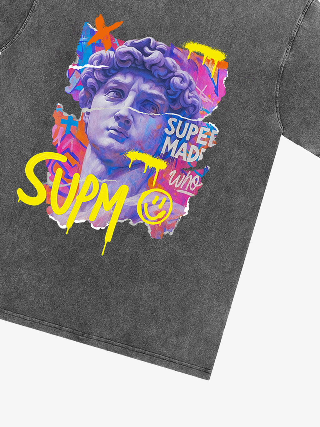 David Sculpture Vibrant Graffiti Art T-Shirt