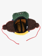 Block Faux Sherpa Frog Ear Flap Hat