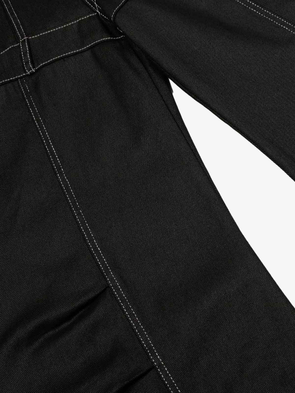 Contrast Stitch High-Waist Wide-Leg Barrel Jeans