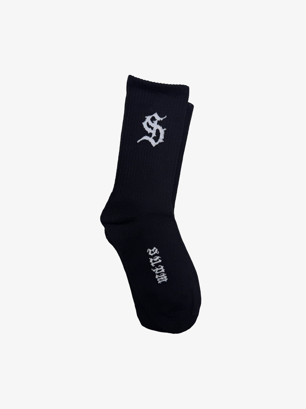 Street S Logo Design Black Socks