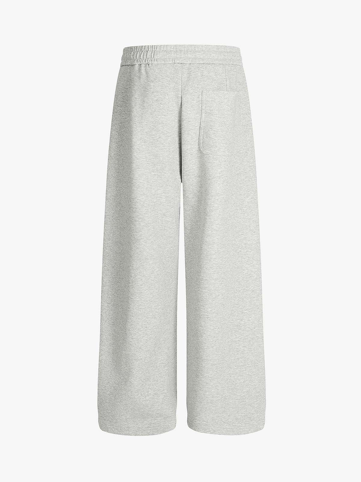 Drawstring Wide Leg Relaxed Sweatpants