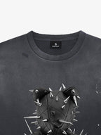 Spiked Bear Graphic T-Shirt