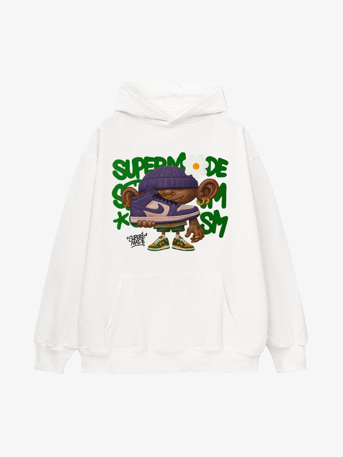 Street Cartoon Trend Sneakers Boy Hoodie