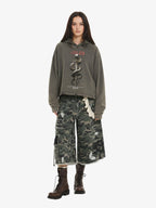 Vintage Washed Snake Staff Graphic Hoodie