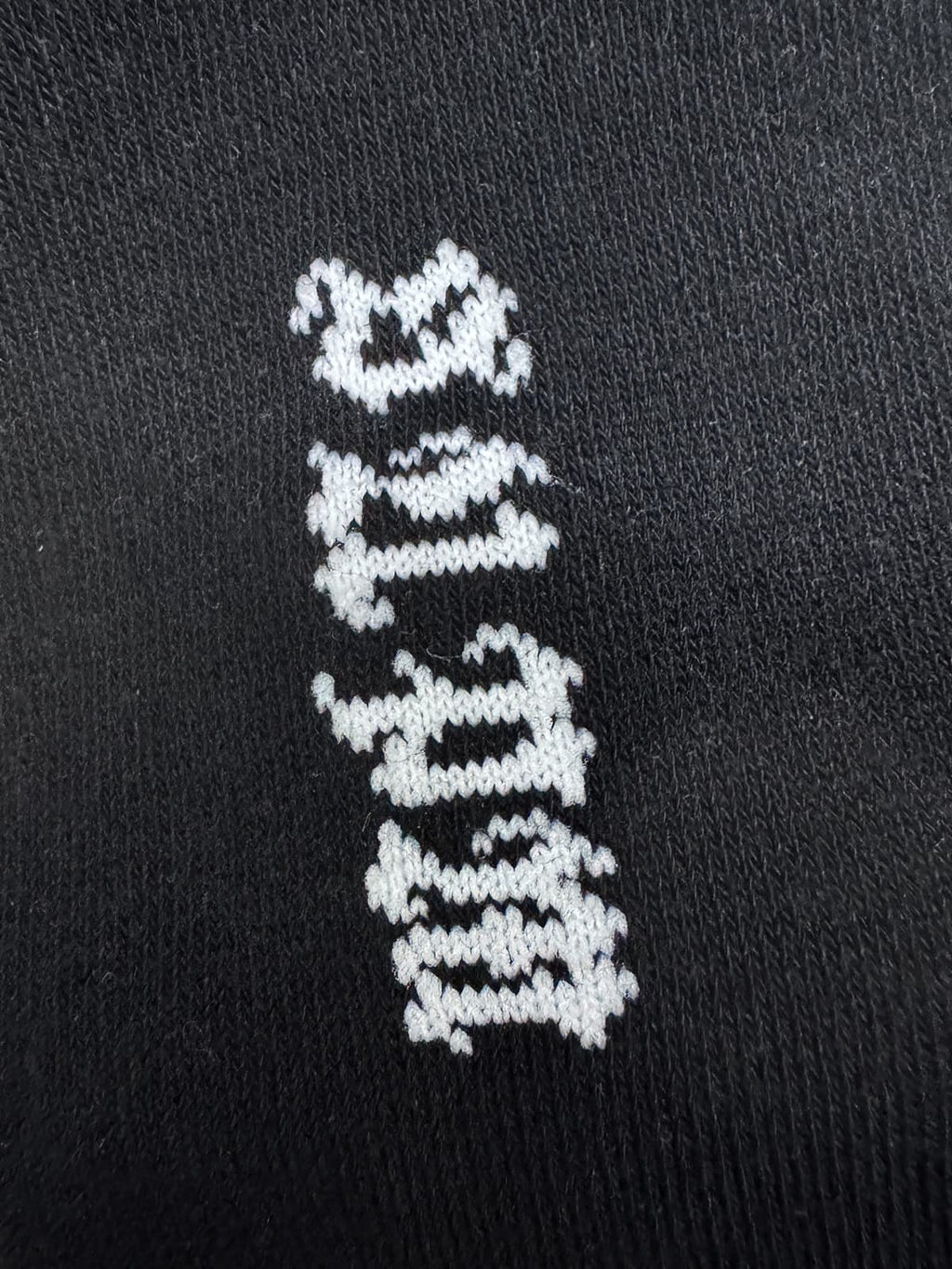 Street S Logo Design Black Socks