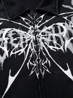 Punk Gothic Butterfly Graphic Streetwear Jacket