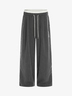 Retro Color-Blocked Striped Stand-Collar Tracksuit