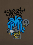 Theprecipice Graffiti Trend Blue Dreadlock Boy T-Shirt