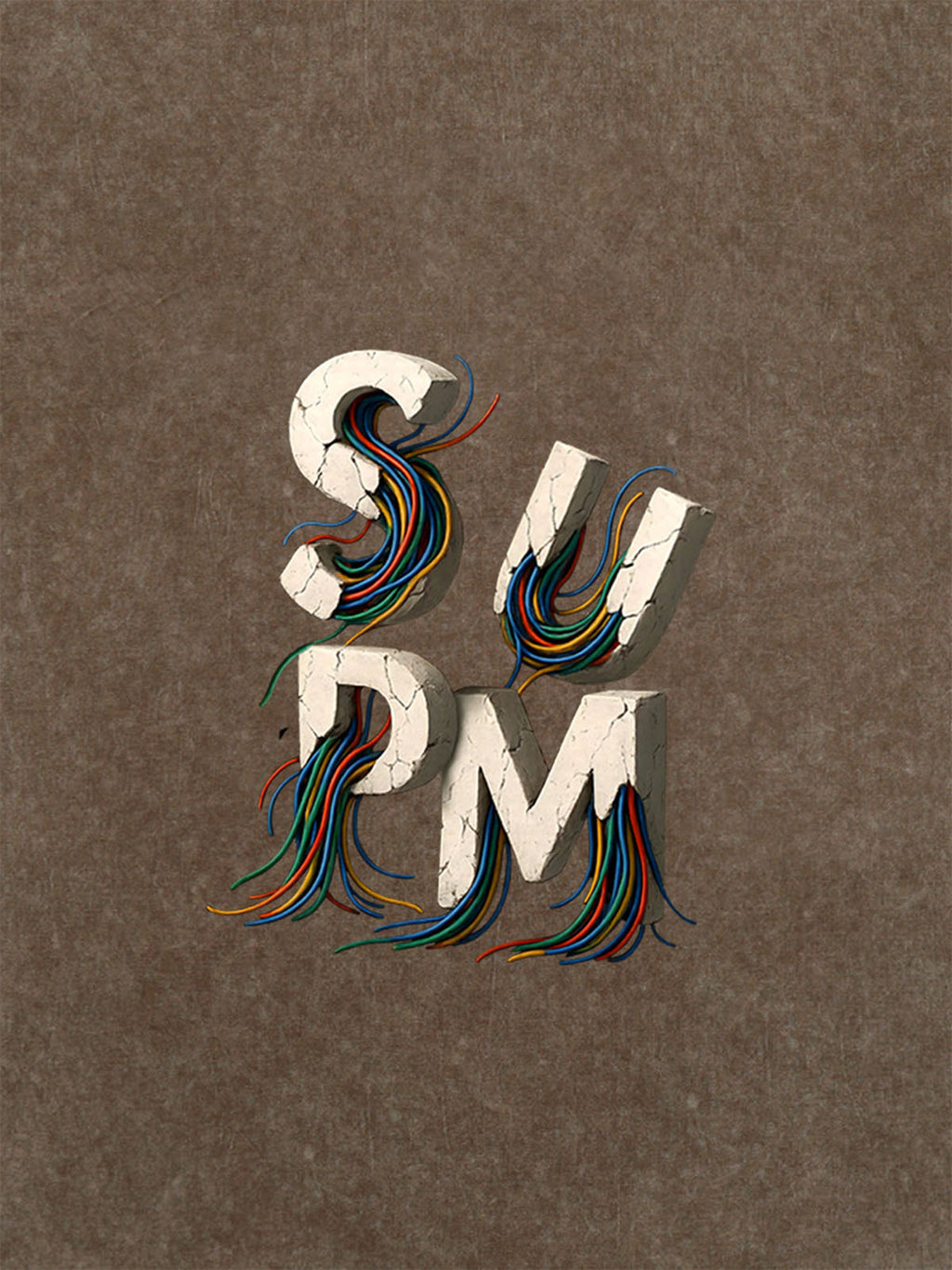 SPMD Letter Cable Graphic T-Shirt