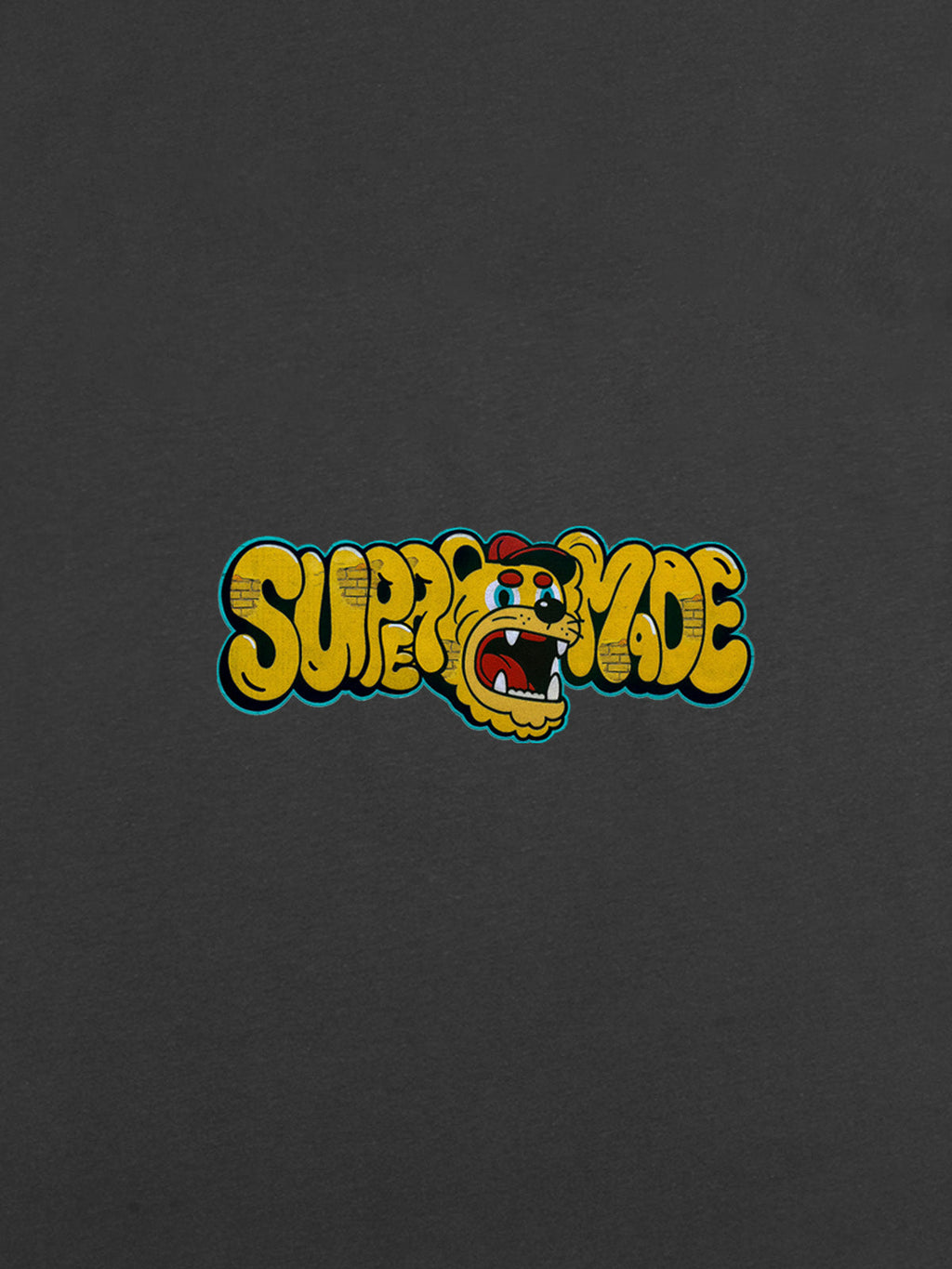 Street Graffiti Trendy Tiger Head Font T-Shirt