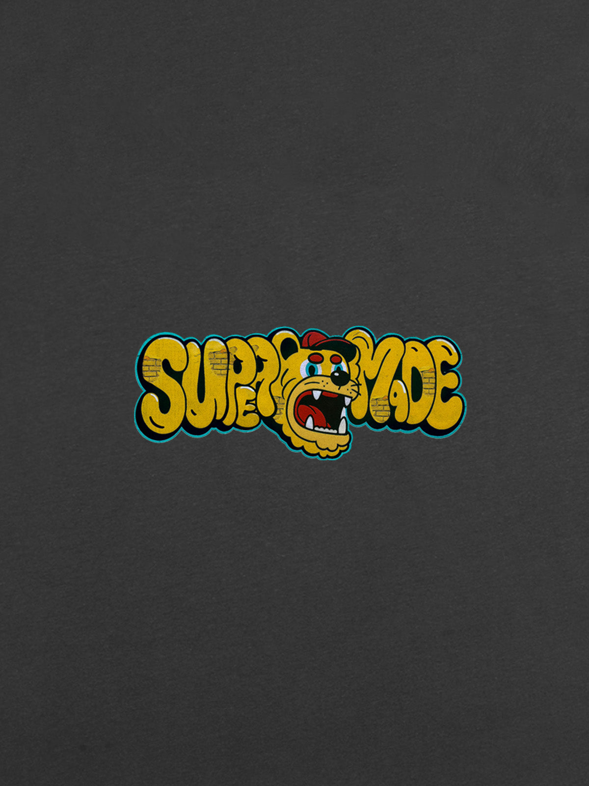 Street Graffiti Trendy Tiger Head Font T-Shirt
