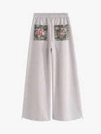 Retro Camouflage Star Patch Colorblock Casual Pants