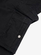 Strap Detail Cargo Flare Cotton Pants