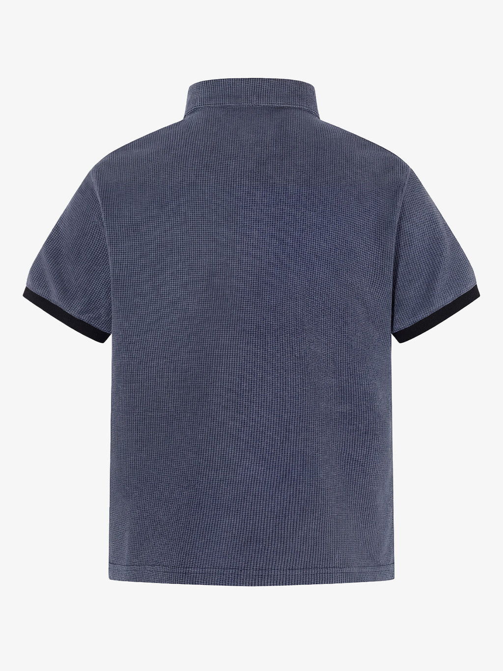 Embroidered Graphic Zip Polo Shirt