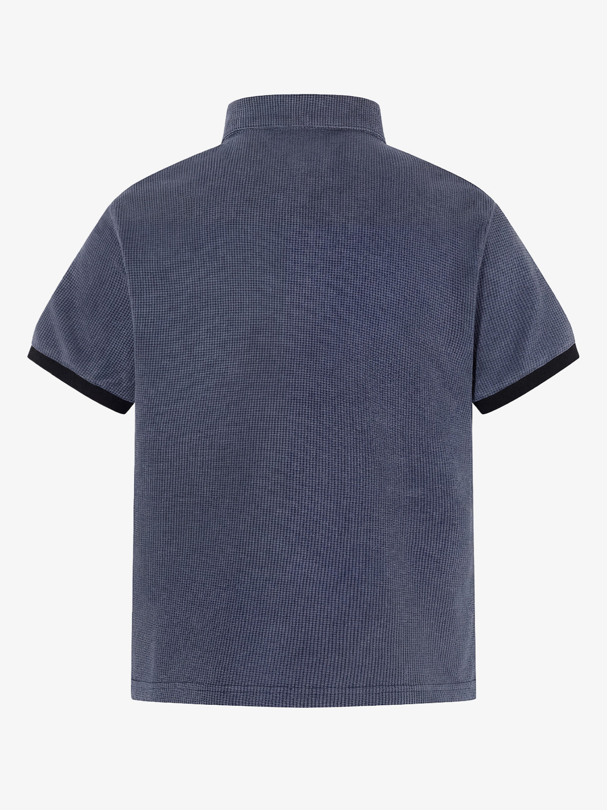 Embroidered Graphic Zip Polo Shirt