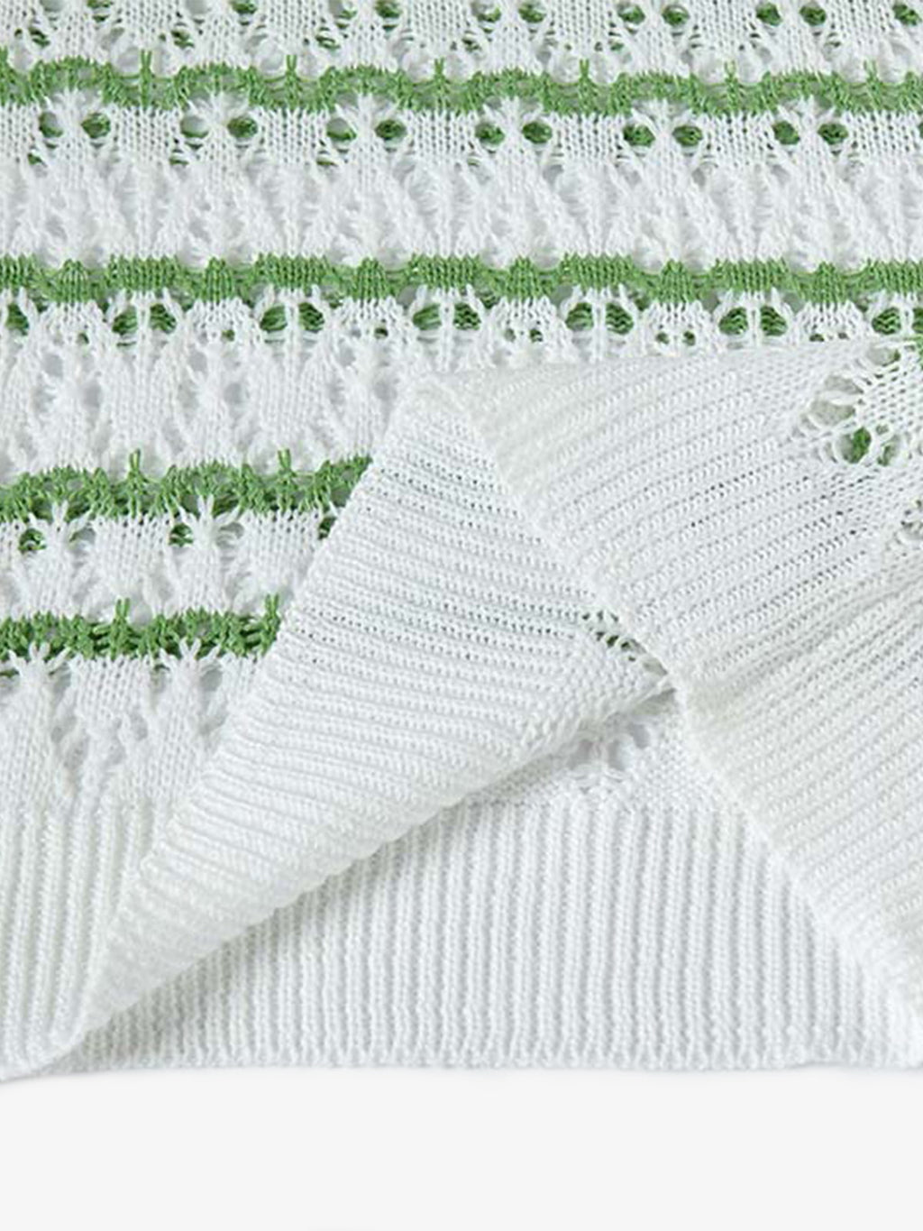 Retro Open-Knit Polo Shirt