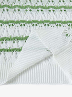 Retro Open-Knit Polo Shirt