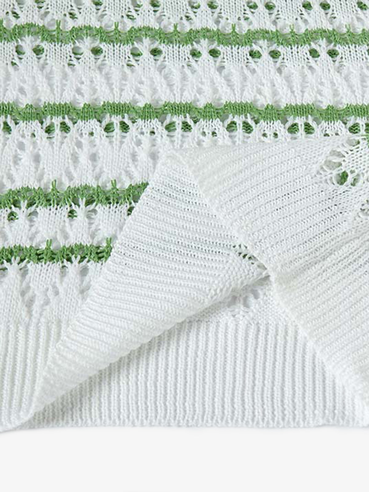 Retro Open-Knit Polo Shirt