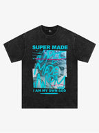 precipice Blue Art Graffiti Pattern T-Shirt